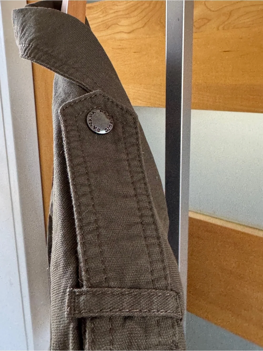 Banana Republic Olive Green Military-Style Jacket